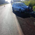 Choque de una moto y un auto dejo 3 heridos en ruta 71 Liebig