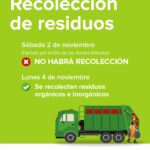 Recolección de residuos: Día de todos los Santos Difuntos