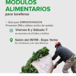 Entrega de Módulos Alimentarios para Tareferos en Apóstoles