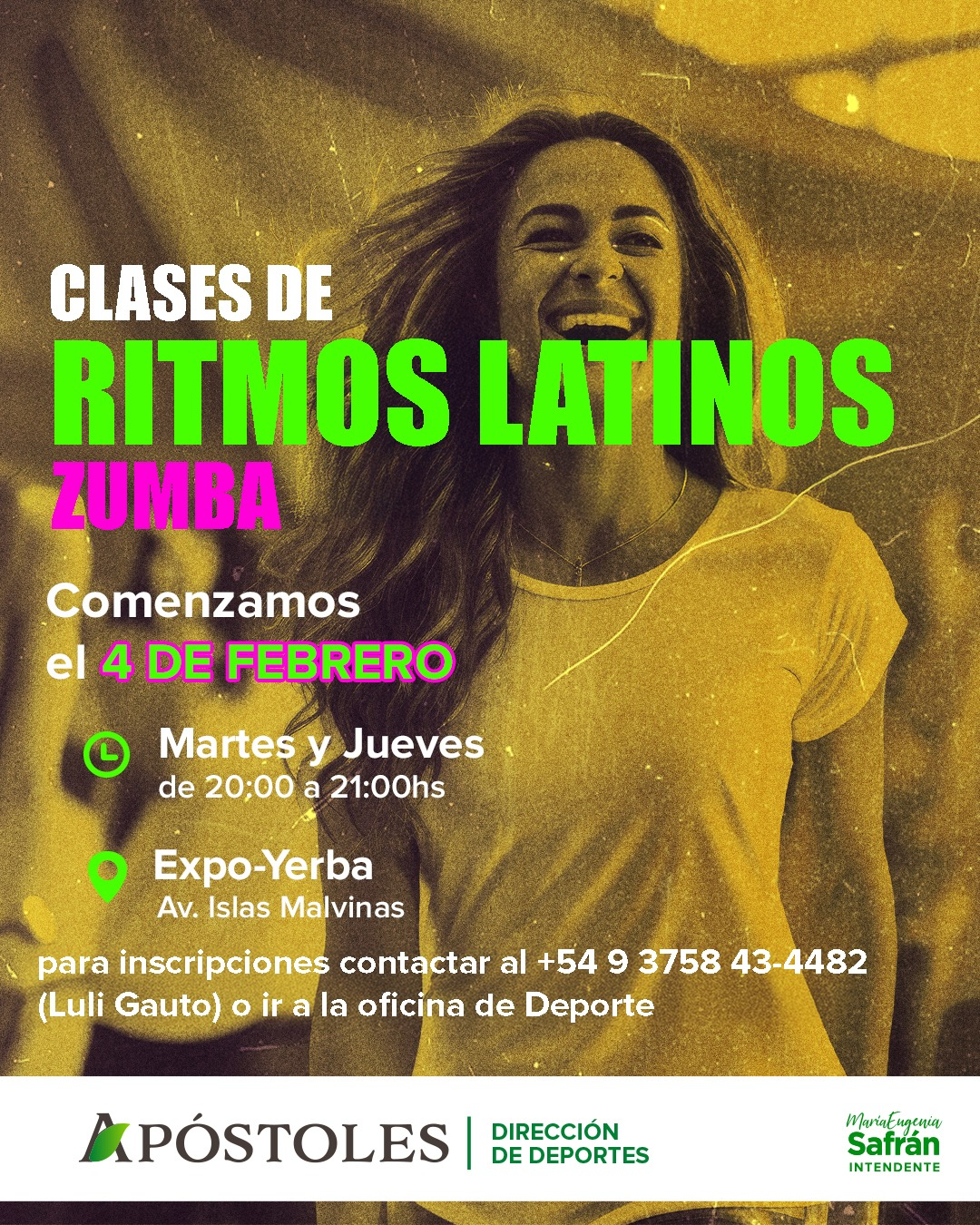 Clases de Ritmos Latinos en la Expo Yerba.